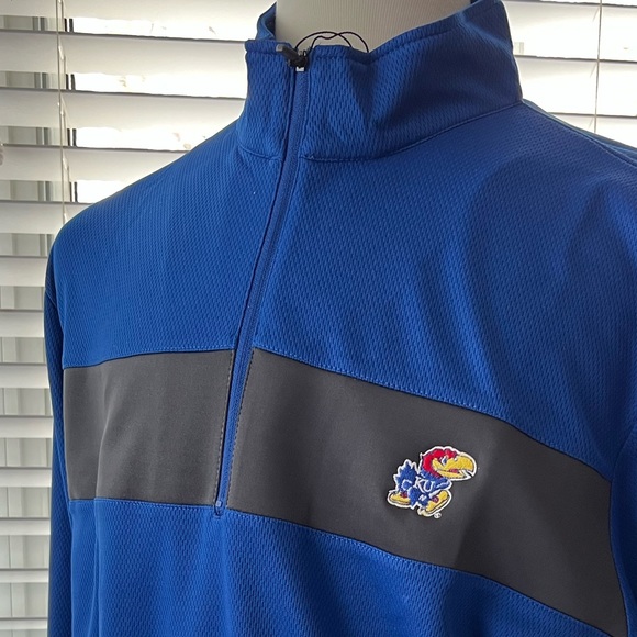 Kansas Jayhawks 1/4 zip Long Sleeve Pull Over brand new with tags. - Picture 2 of 10